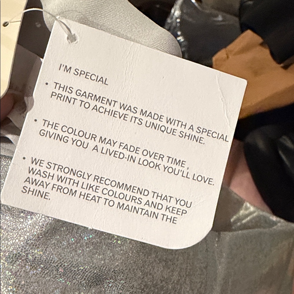 Fabletics Shimmering Silver Leggings - Picture 7 of 7